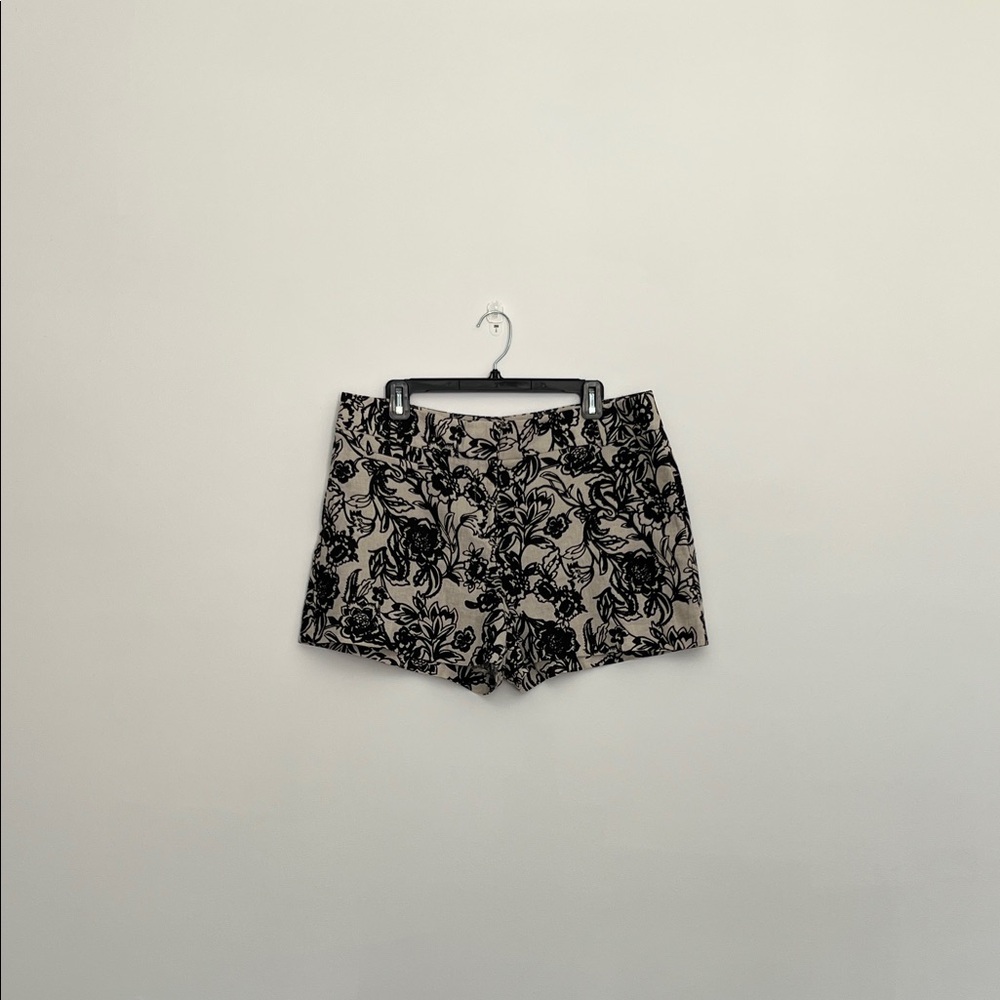 ann taylor LOFT floral print trouser shorts, size 12